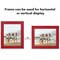 Americanflat Picture Frame - Rustic Picture Frame with Textured Engineered Wood, Shatter Resistant Glass and Easel Back - Horizontal and Vertical Display